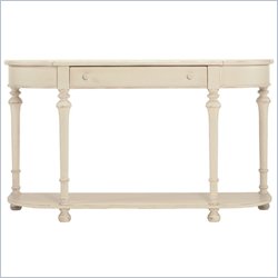 Lexington Long Cove Meridian Tall Coffee Table with Shell White Wood Finish
