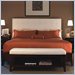 Lexington Zacara Peninsula Upholstered Bed with Cream Fabric
