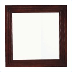 Lexington Zacara Ritz Square Wall Mirror in Dark Zebra Wood Finish