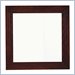 Lexington Zacara Ritz Square Wall Mirror in Dark Zebra Wood Finish