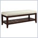 Lexington Zacara Courant Upholstered Bedroom Bench with Cream Fabric