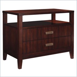 Lexington Zacara Perry 2 Drawer Bedside Chest with Open Shelf