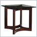 Lexington Zacara Crescent Square Cocktail End Table with Glass Top