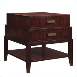 Lexington Zacara Cielo Tiered 2 Drawer Cocktail End Table