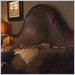 Lexington Barclay Square St. Regis Distressed Leather Headboard in Rich Brown