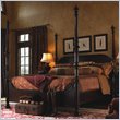Lexington Barclay Square Blakeney Poster Bed with Optional Canopy in Distressed Brownstone