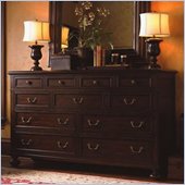 Lexington Barclay Square Churchill 11 Drawer Double Dresser in Antique Cherry