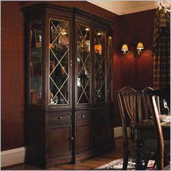 Lexington Barclay Square Highbury Distressed Brownstone China Cabinet