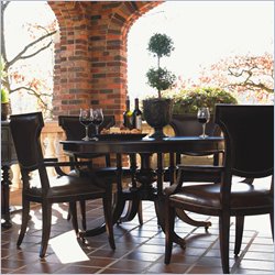 Lexington Barclay Abingdon Formal Dining Table in Distressed Cherry Finish