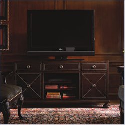 Lexington Barclay Square Murray Hill TV Stand in Distressed Brownstone