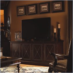 Lexington Barclay Square Westminster Distressed Brownstone TV Stand