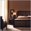Lexington Zacara Icon Wood Slat Panel Bed 3 Piece Bedroom Set in Warm Sable