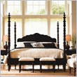 Lexington Long Cove Newport Wood Poster Bed 3 Piece Bedroom Set in Midnight Brown