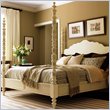 Lexington Long Cove Newport Wood Poster Bed 3 Piece Bedroom Set in Shell White