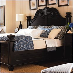 Lexington Long Cove Southampton Wood Panel Bed 3 Piece Bedroom Set in Midnight Brown