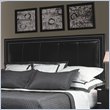  Lexington Black Ice Graphite Panel Headboard in Carbon Black Finish 
