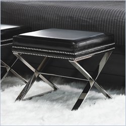 Lexington Black Ice Crystal Vanity Bench