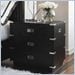 Lexington Black Ice Mineral Nightstand in Carbon Black