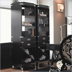 Lexington Black Ice Mercury Single Etagere in Carbon Black