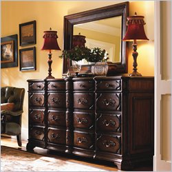 Lexington Palos Verdes Del Mar Triple Dresser in Deep Russet Brown