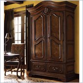 Lexington Palos Verdes Beverly Glen Armoire in Deep Russet Brown