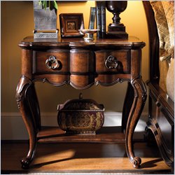 Lexington Palos Verdes Chatsworth Nightstand in Deep Russet Brown