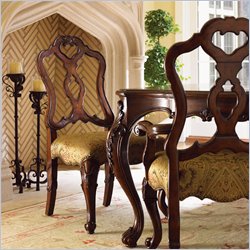 Lexington Palos Verdes Monterey Arm Chair in Deep Russet Brown