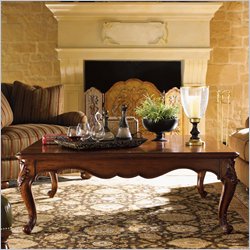 Lexington Palos Verdes Coronado Cocktail Table in Deep Russet Brown
