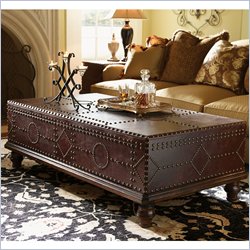 Lexington Palos Verdes San Marino Cocktail Table in Deep Russet Brown