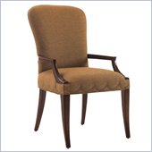 Lexington St.Tropez Chateau Upholstered Arm Chair in Rich Walnut Brown