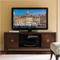 Lexington St.Tropez Grand Isle TV Stand in Rich Walnut Brown