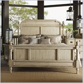 Lexington Twilight Bay Hathaway Panel Bed in Antique Linen