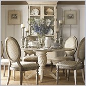 Lexington Twilight Bay Barrett Dining Table in Antique Linen
