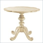 Lexington Twilight Bay Keaton Pedestal End Table in Antique Linen