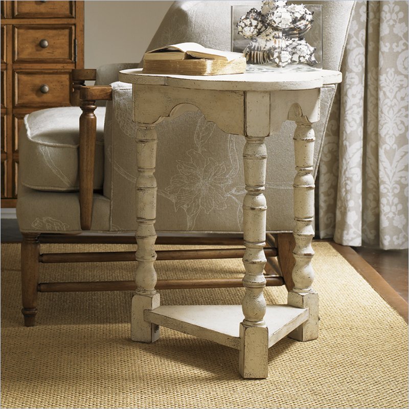 Lexington Twilight Bay Bailey Antique Linen Wood End Table