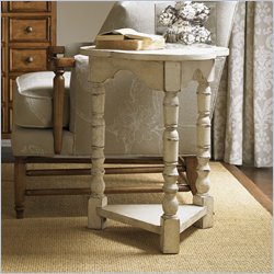 Lexington Twilight Bay Bailey Chairside Table in Antique Linen
