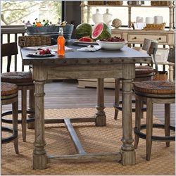 Lexington Twilight Bay Shelter Island Bistro Table in Driftwood