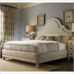 Lexington Twilight Bay Margaux Upholstered Bed in Parchment Finish-Queen