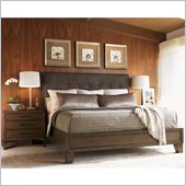 Lexington 11 South Donovan California King Upholstered Bed in Chestnut Brown
