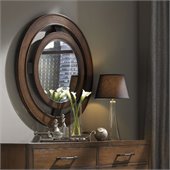 Lexington 11 South Radius Mirror in Chestnut Brown