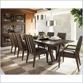 Lexington 11 South Pinnacle Dining Table in Chestnut Brown