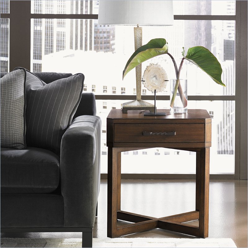 Lexington 11 South Cosmo Square Umbria Wood Lamp Table