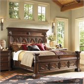 Lexington Fieldale Lodge Pine Lakes Bed in Distressed Brown Mahogany