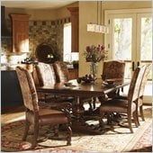Lexington Fieldale Lodge Silverton Rectangular Dining Table in Brown Mahogany