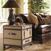 Lexington Fieldale Lodge Gunnison Trunk Table in Distressed Brown Mahogany