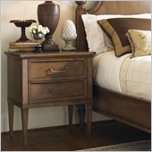 Lexington Quail Hollow Laurel Bedside Chest in Wellington Finish