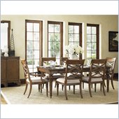 Lexington Quail Hollow Grayson Dining Table in Wellington Finish