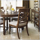 Lexington Quail Hollow Warren Side Chair in Wellington Finish-Assembly Required