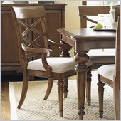 Lexington Quail Hollow Warren Arm Chair in Wellington Finish-Assembly Required