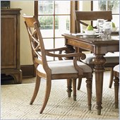 Lexington Quail Hollow Warren Arm Chair in Wellington Finish - Ships Assembled